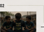 Kids receiving a kit